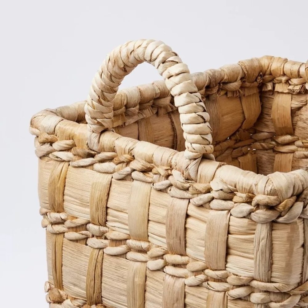 Threshold Natural Banana Woven Rectangular Floor Basket - Picture 3 of 6